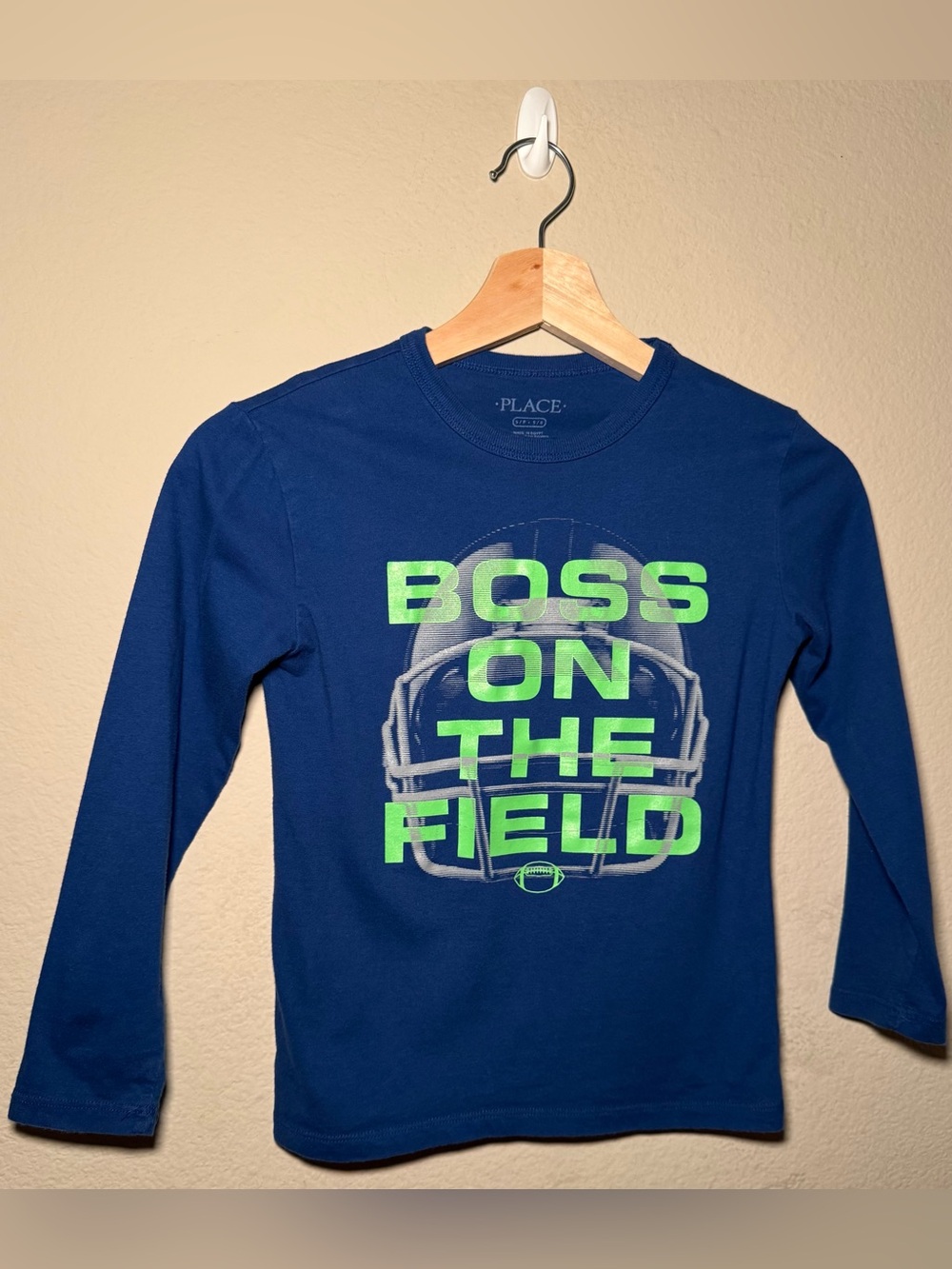 The Children’s Place 5/6 Boys football Graphic Long sleeve Shirt